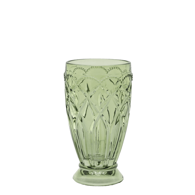 Saint-Émilion Glass m. mønster Grønt