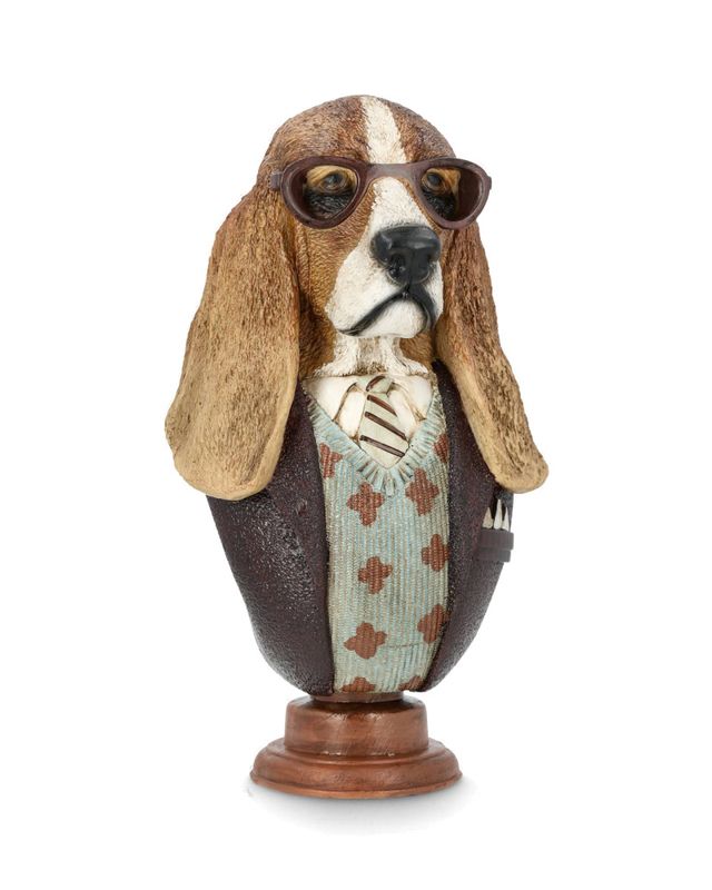 Byste Basset Hund Briller