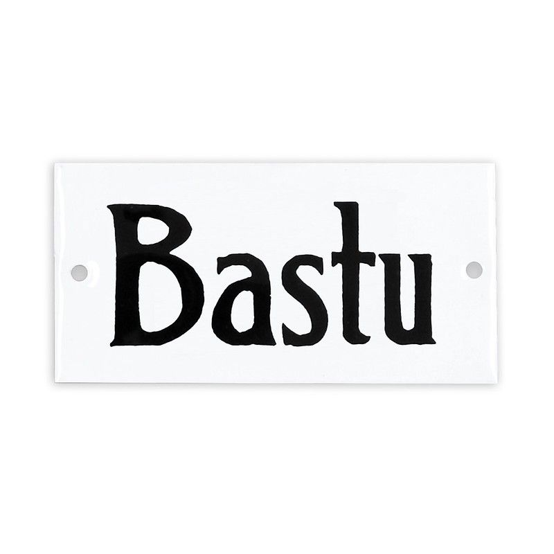 Skilt Bastu